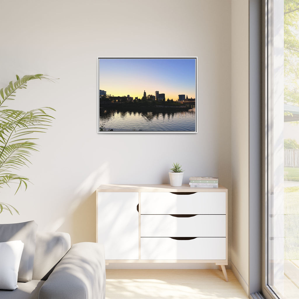 City Skyline Sunset Wall Art