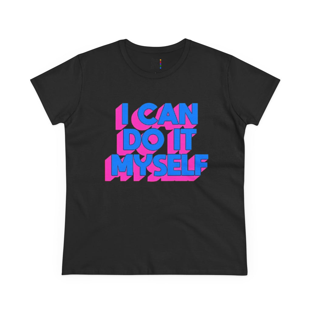 I Can Do It Myself  Tee — Retro 3D Empowerment Graphic Shirt