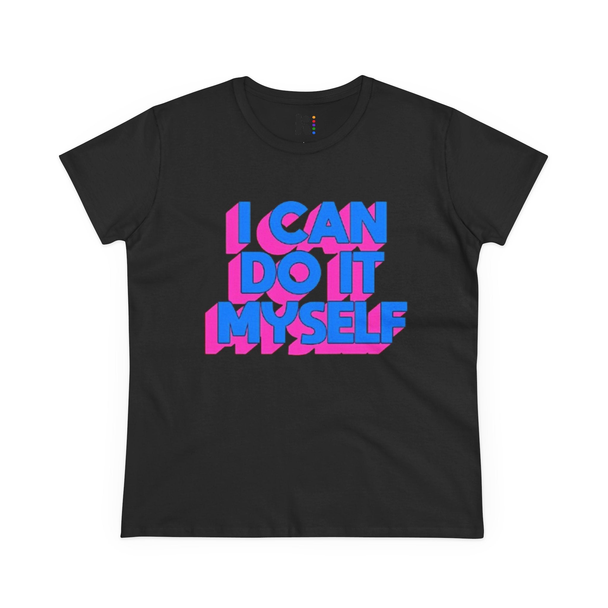 I Can Do It Myself  Tee — Retro 3D Empowerment Graphic Shirt