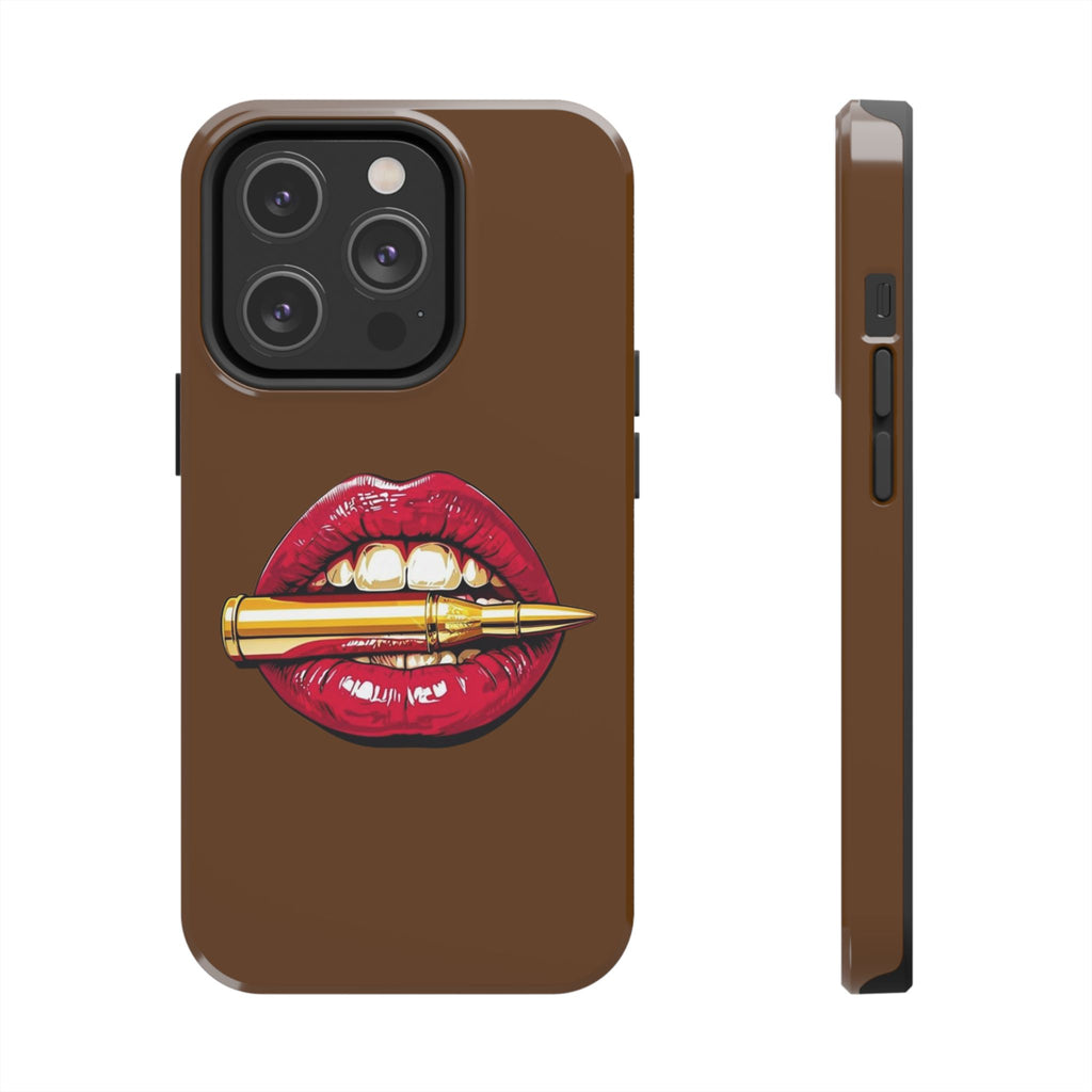 Bold Lip Art Phone Case, Tough iPhone Case, Stylish Cell Phone Cover, Unique Gift for Her, Trendy Accessories