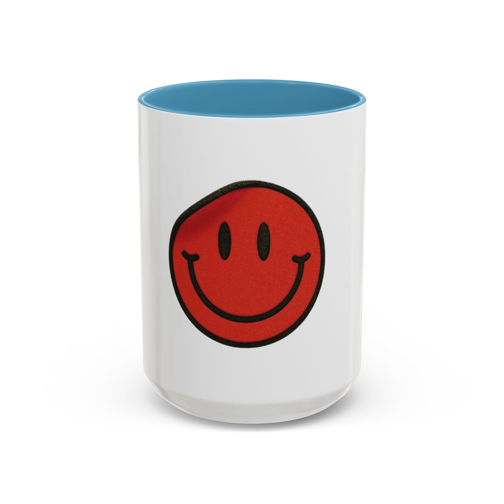 Smiley Face Accent Coffee Mug - Cheerful Gift for Coffee Lovers, Funny Kitchen Decor, Best Gift for Birthdays, Unique Office Mug