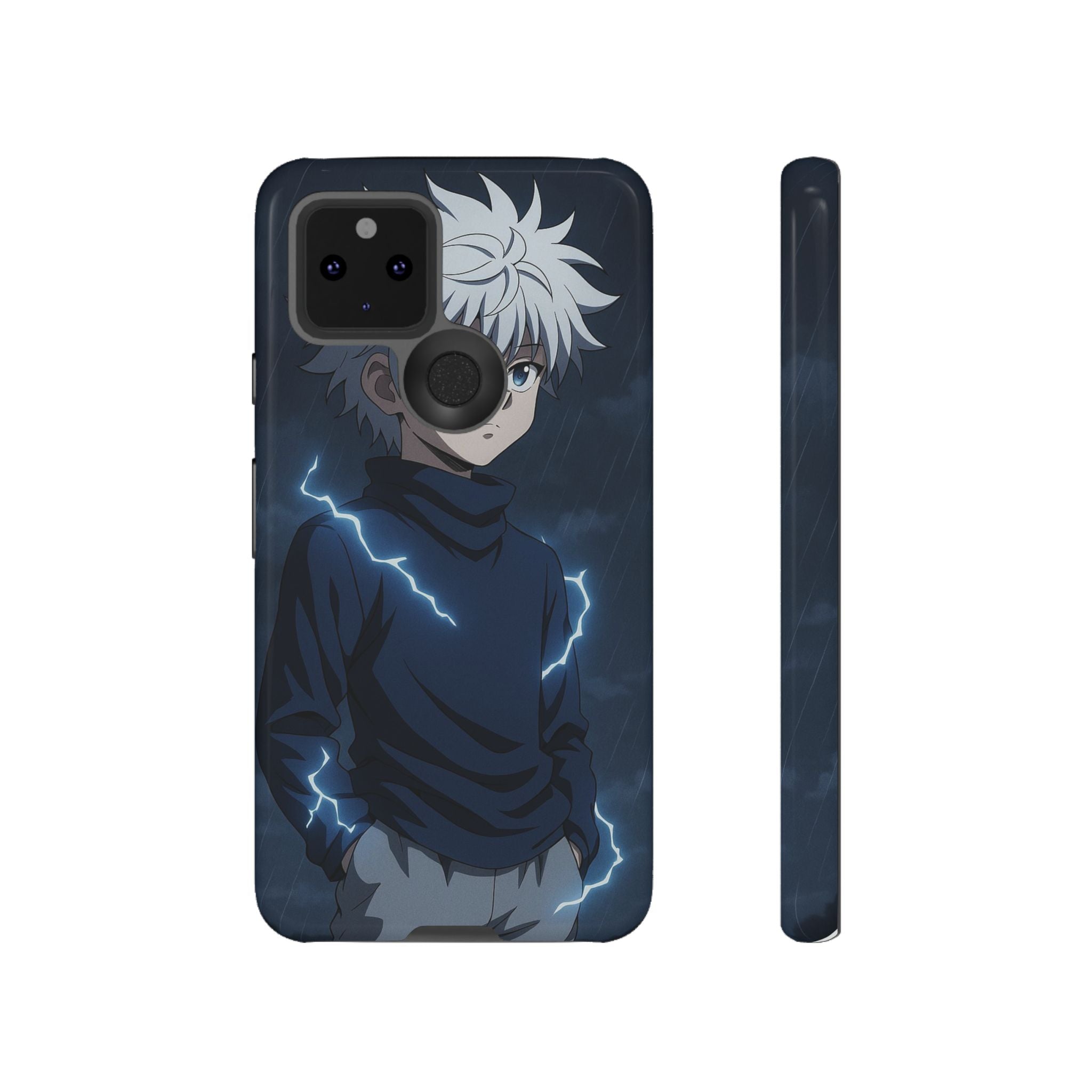 Anime Phone Case Featuring Lightning Design,
