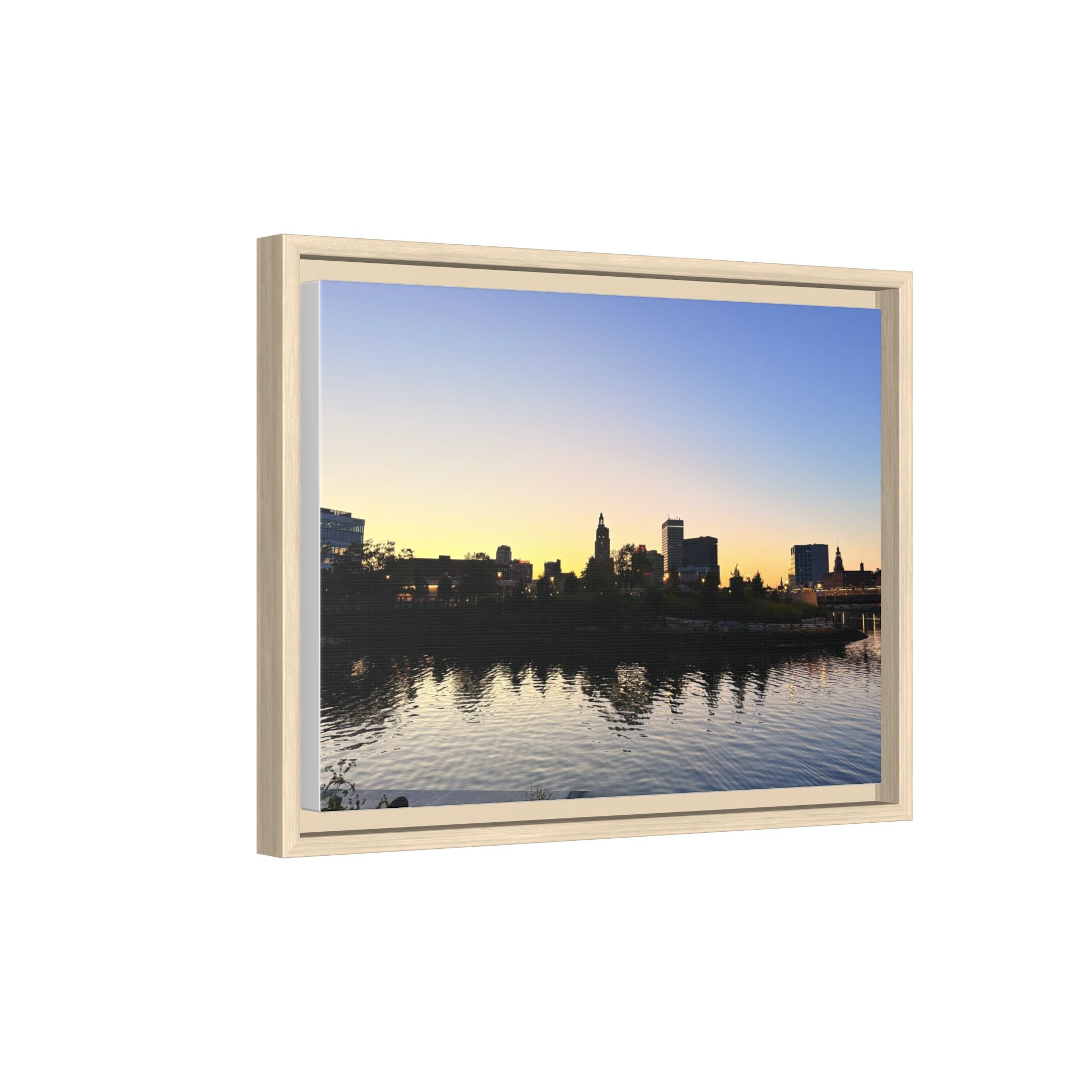 City Skyline Sunset Wall Art