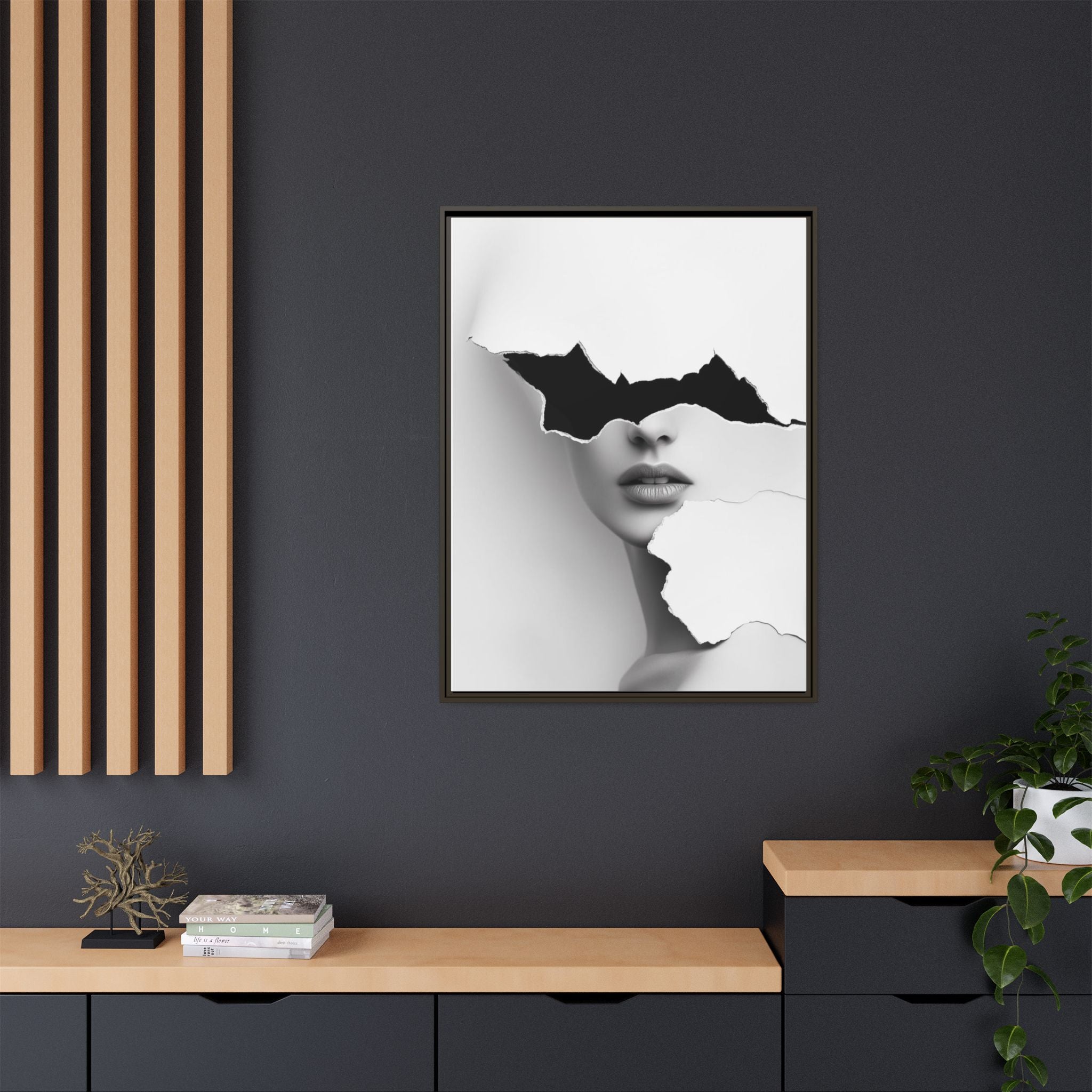 Matte Canvas, Framed (Multi-color)