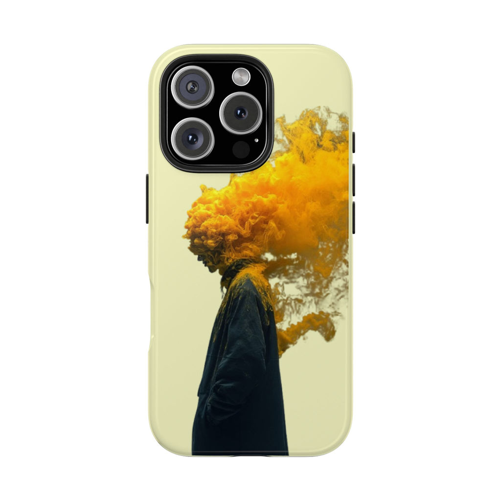 Surreal Yellow Smoke Head Protective Cover