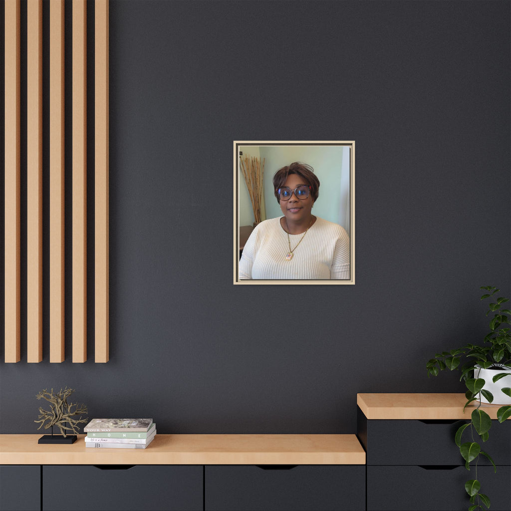 Framed Matte Canvas Portrait Print — Personalized Wall Art Gift