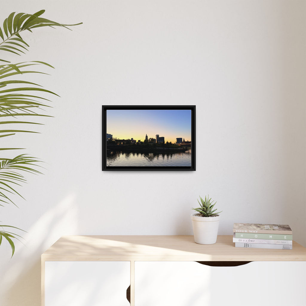 City Skyline Sunset Wall Art