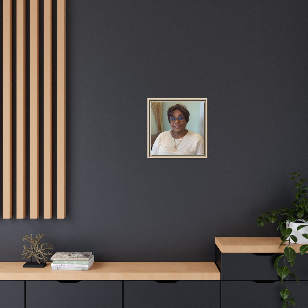 Framed Matte Canvas Portrait Print — Personalized Wall Art Gift