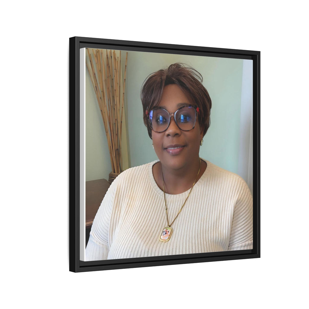 Framed Matte Canvas Portrait Print — Personalized Wall Art Gift