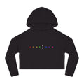 Cropped Hoodie "continue" Rainbow Minimalist