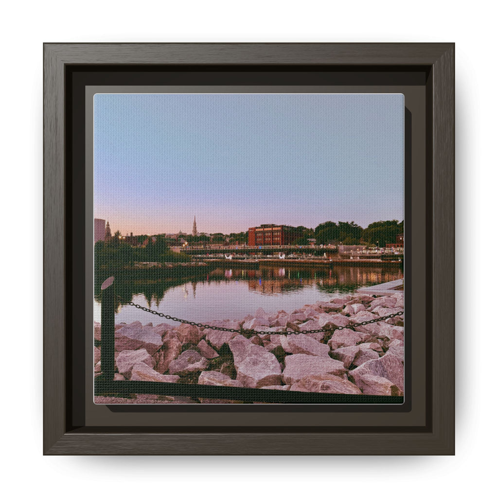 Tranquil Harbor Sunset Wall Art