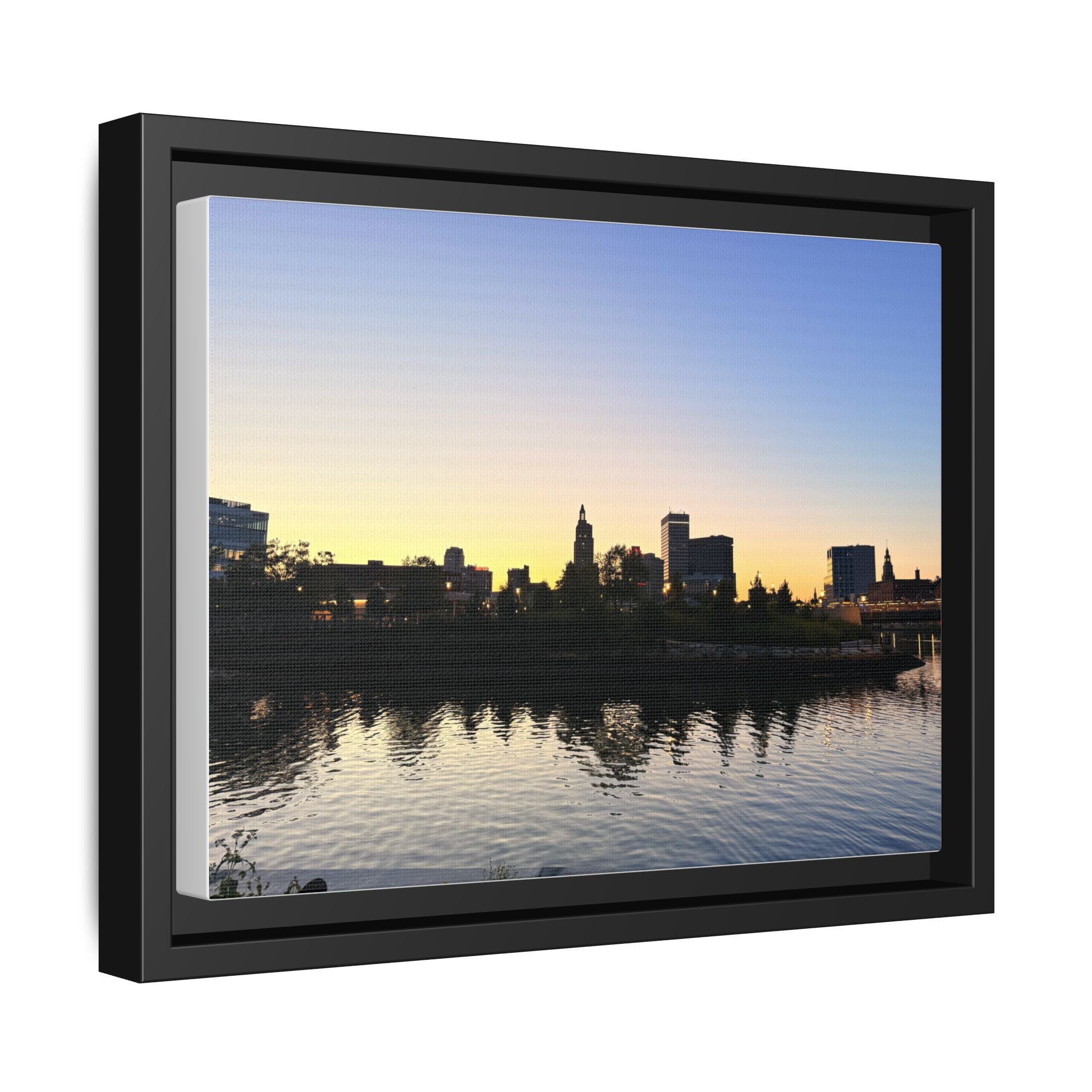 City Skyline Sunset Wall Art