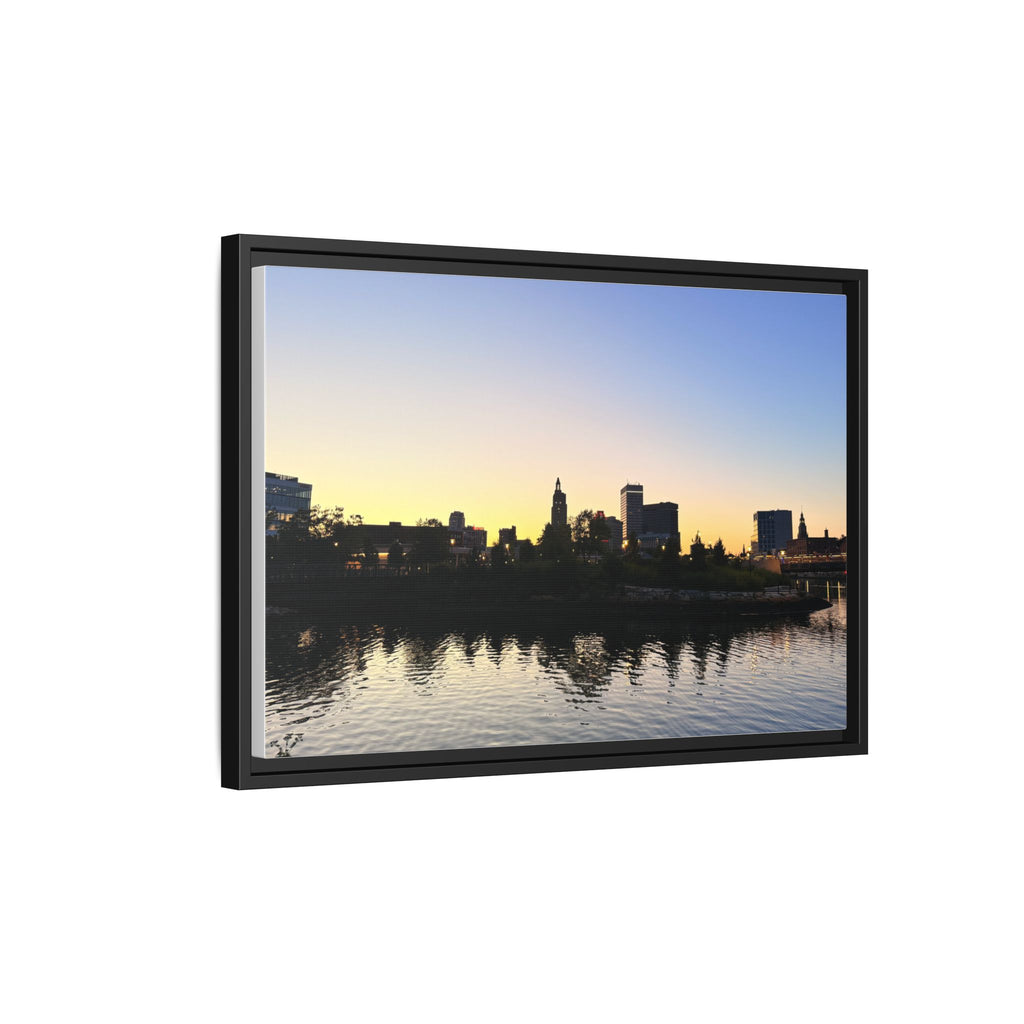 City Skyline Sunset Wall Art