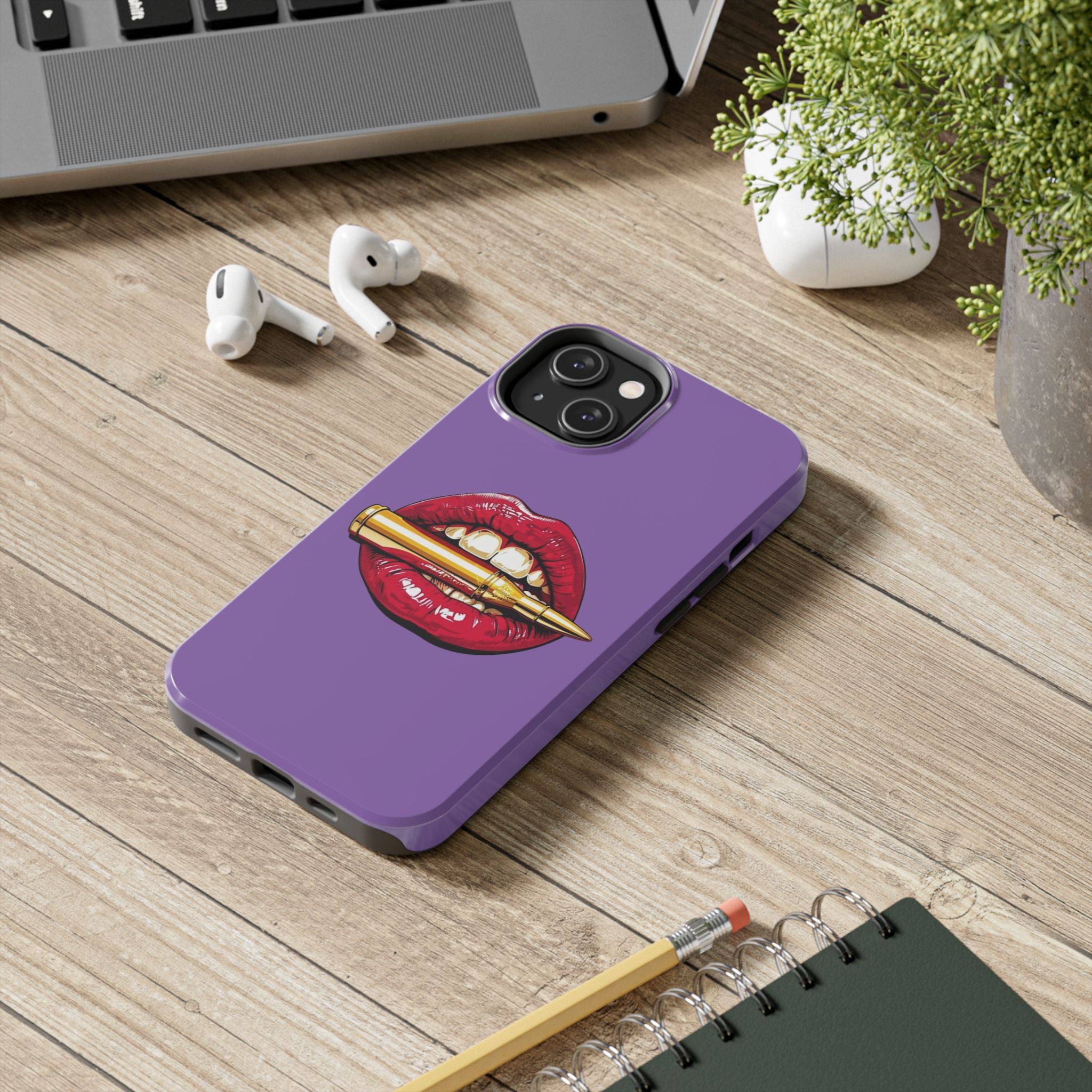 Bold Lipstick Phone Cases | Stylish Tough Cases, Phone Accessories, Birthday Gifts, Trendy Cell Phone Covers, Fashionable Tech Gear