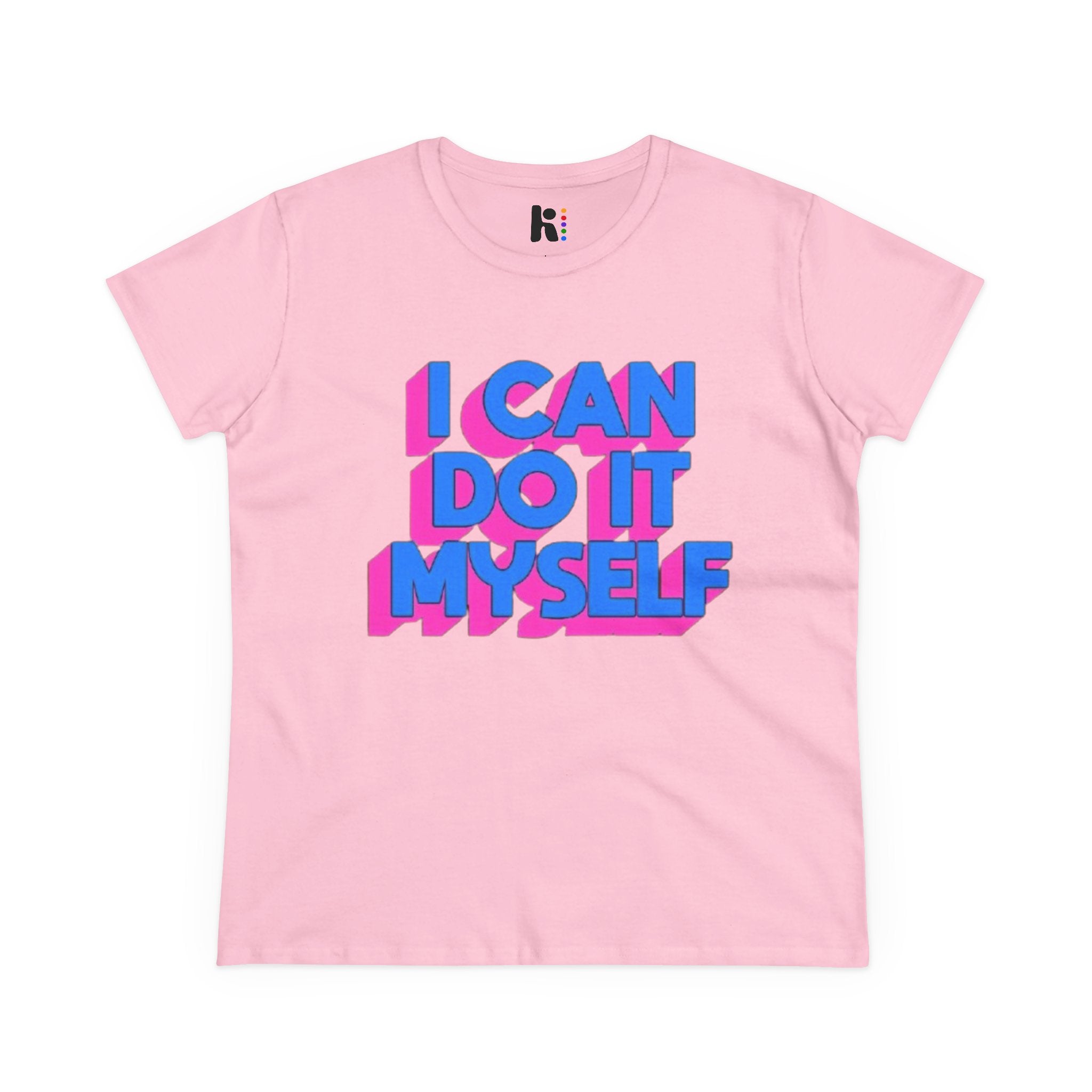I Can Do It Myself  Tee — Retro 3D Empowerment Graphic Shirt