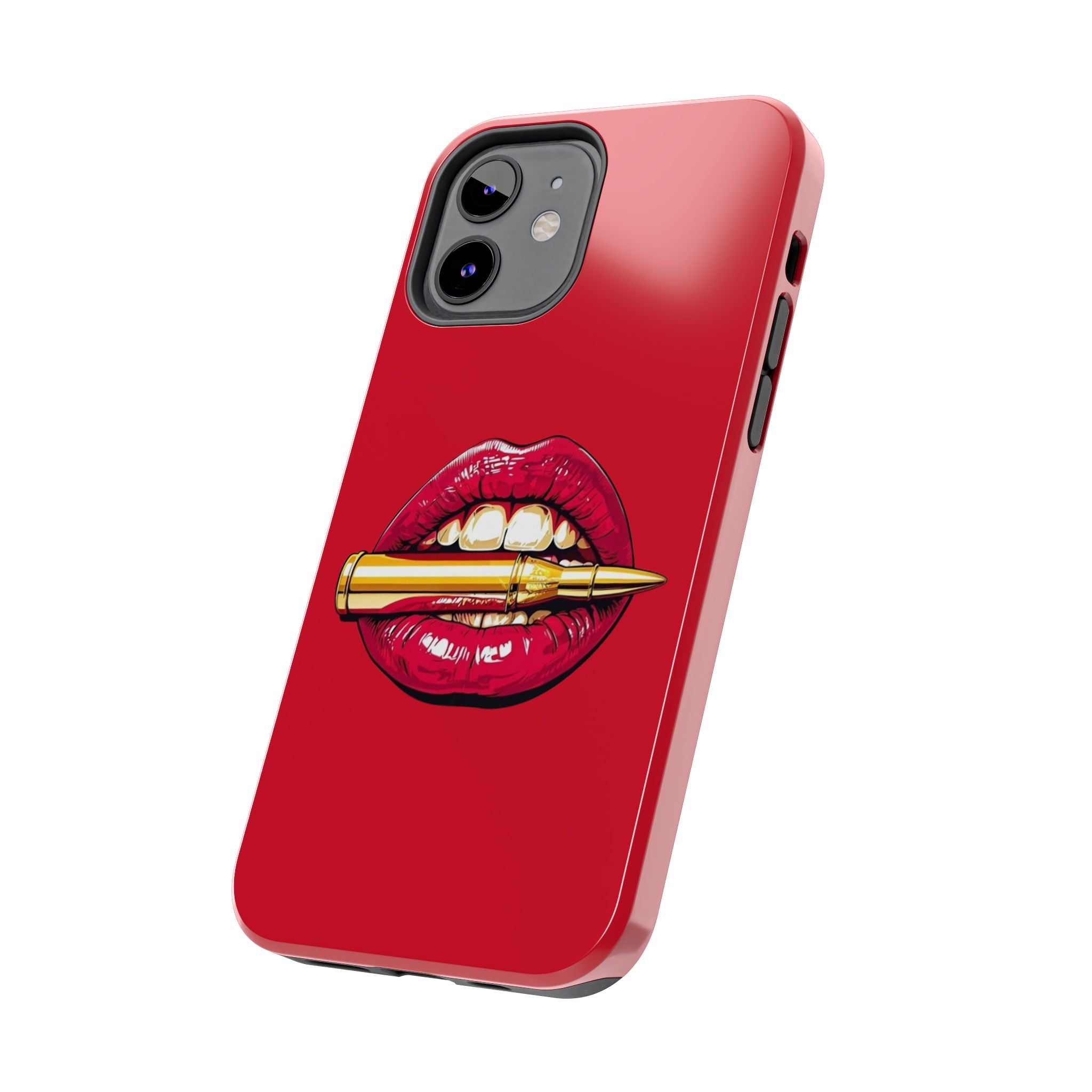 Bold Lipstick Phone Case - Tough Cover for Trendsetters, Vibrant Red Phone Skin, Fashionable Phone Accessory, Unique Gift for Her, [...]