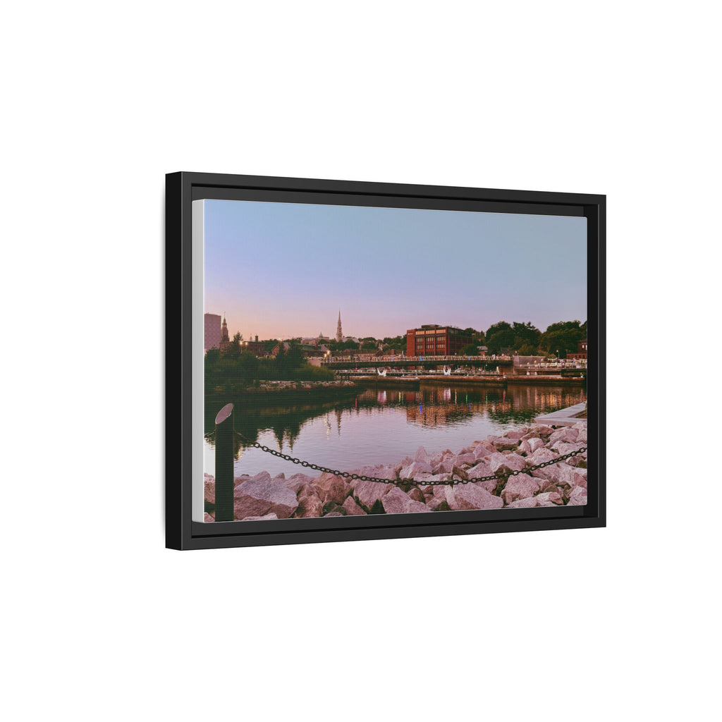 Tranquil Harbor Sunset Wall Art