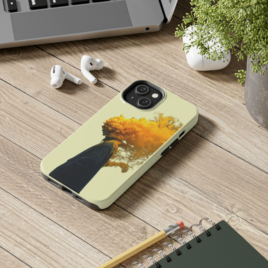 Surreal Yellow Smoke Head Protective Cover
