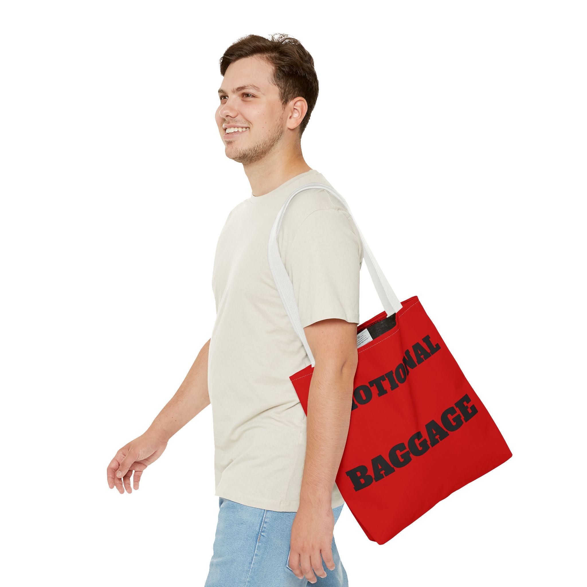 Emotional Baggage Tote Bag — Red Statement Shopper