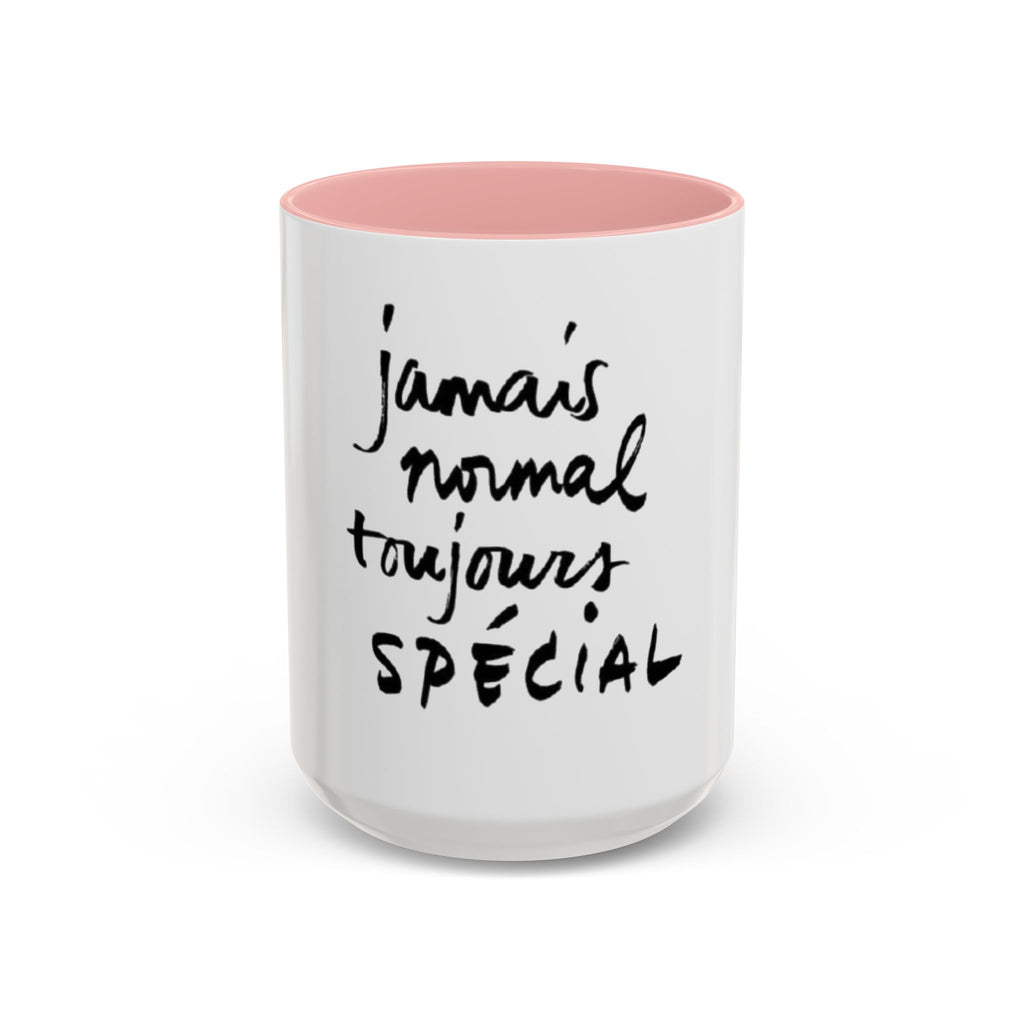 Accent Coffee Mug - Special Feelings, Gift for Friends, Morning Routine, Unique Kitchenware, Motivational Drinkware