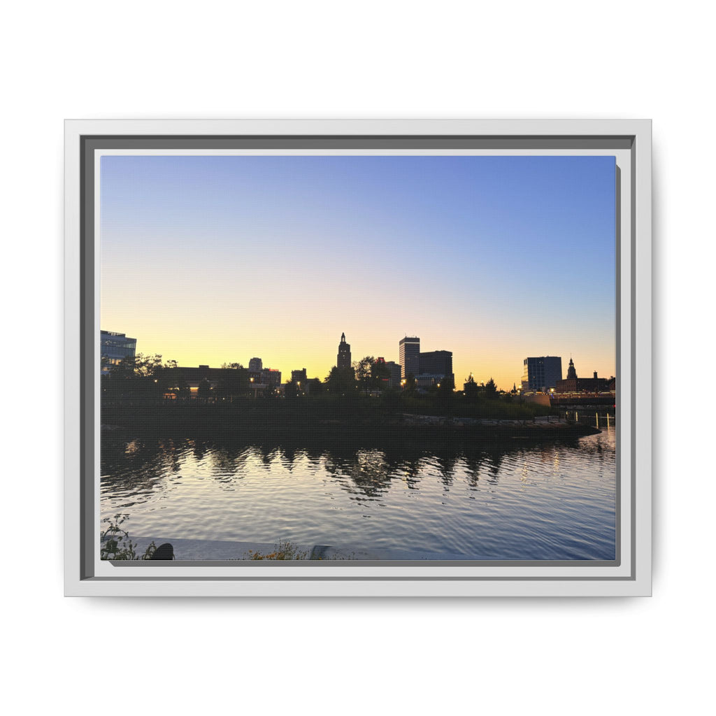 City Skyline Sunset Wall Art