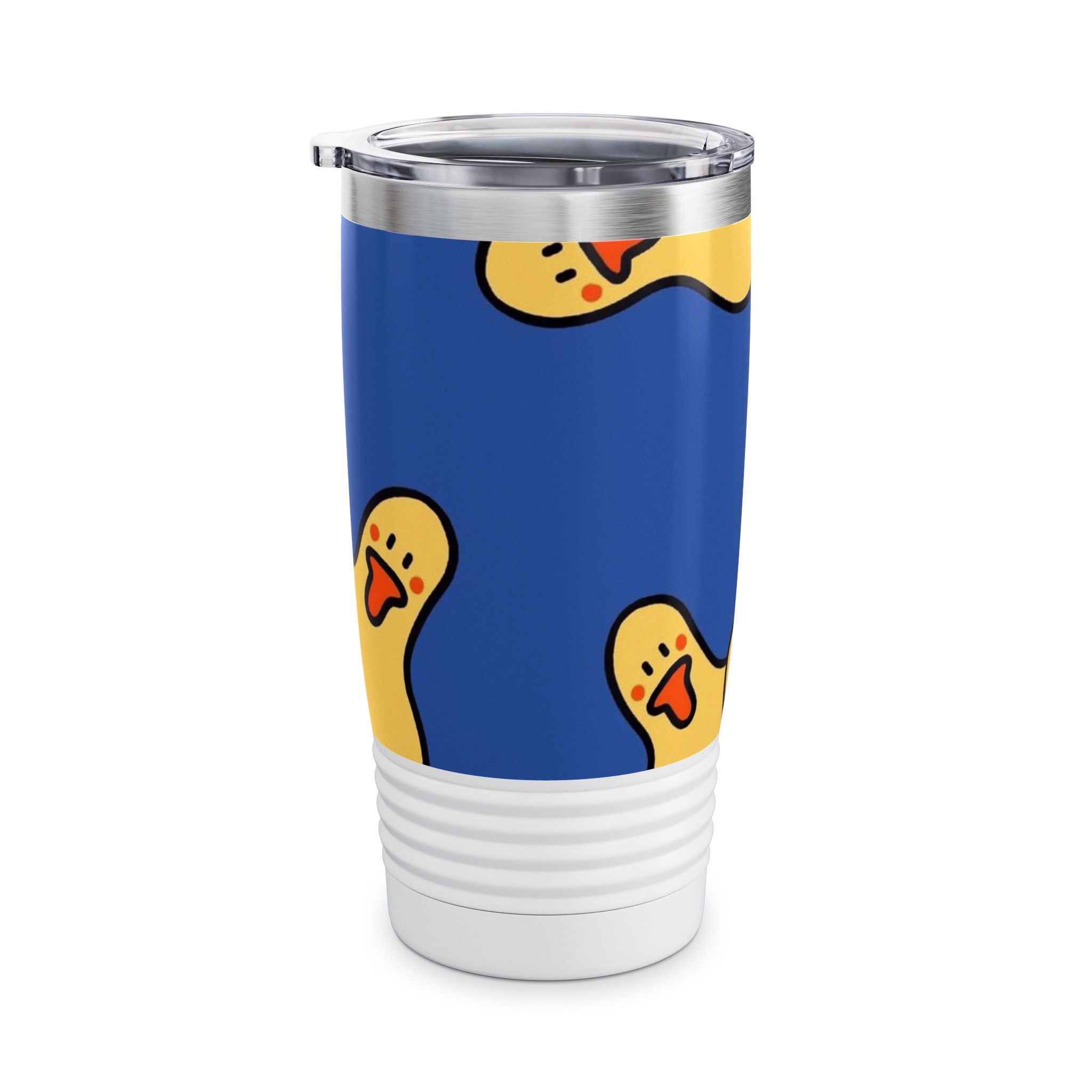 Playful Duck Pattern Tumbler