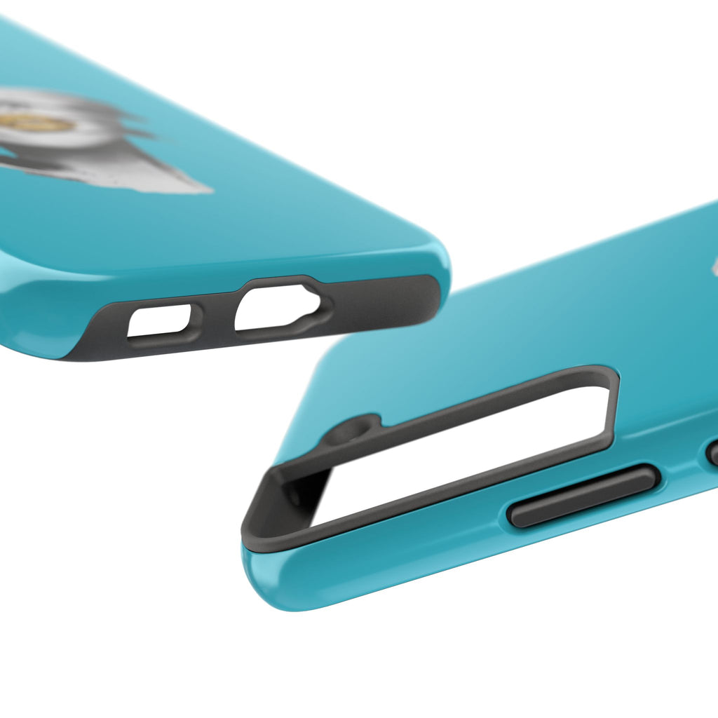Teal 'Golden Lips' Tough Phone Case