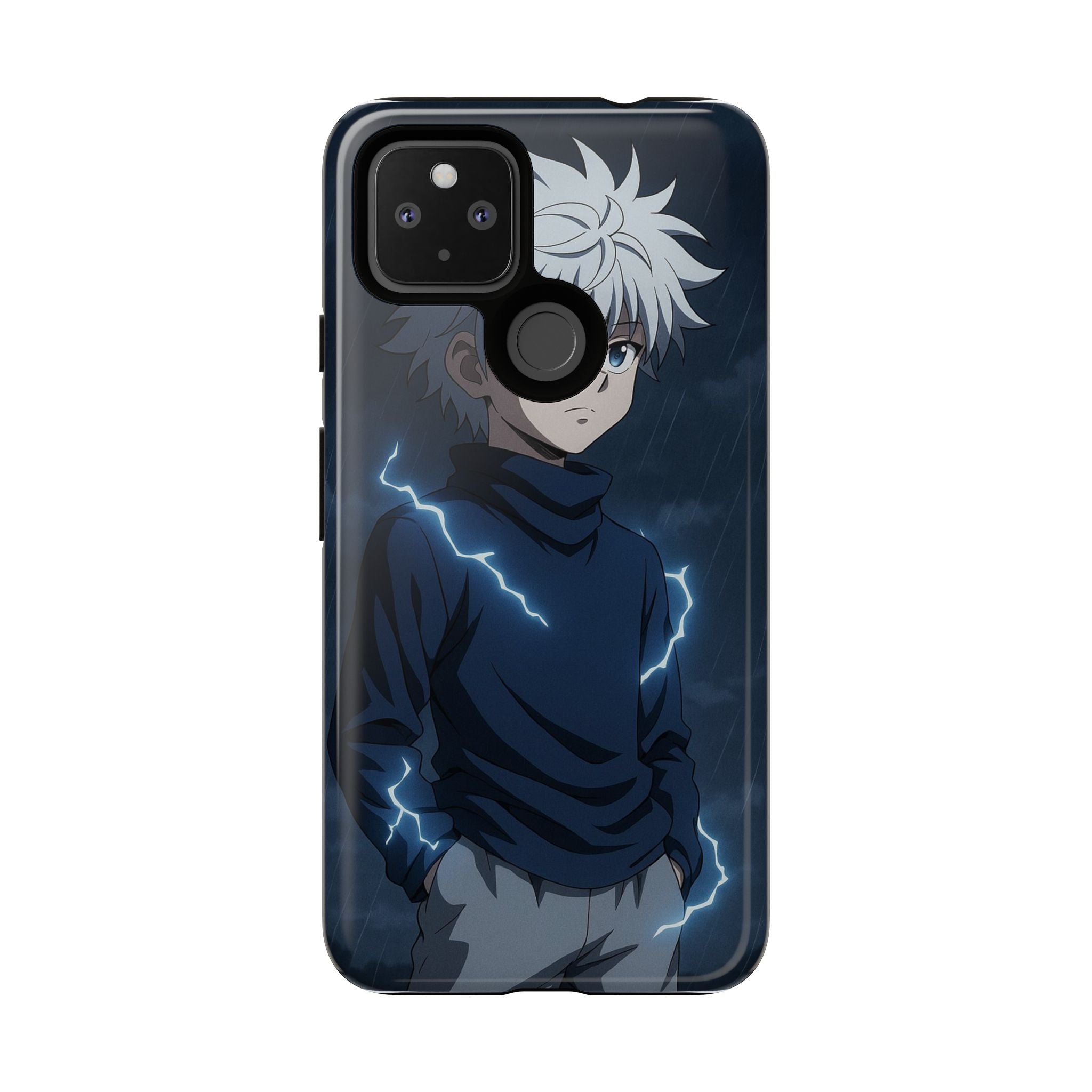 Anime Phone Case Featuring Lightning Design,