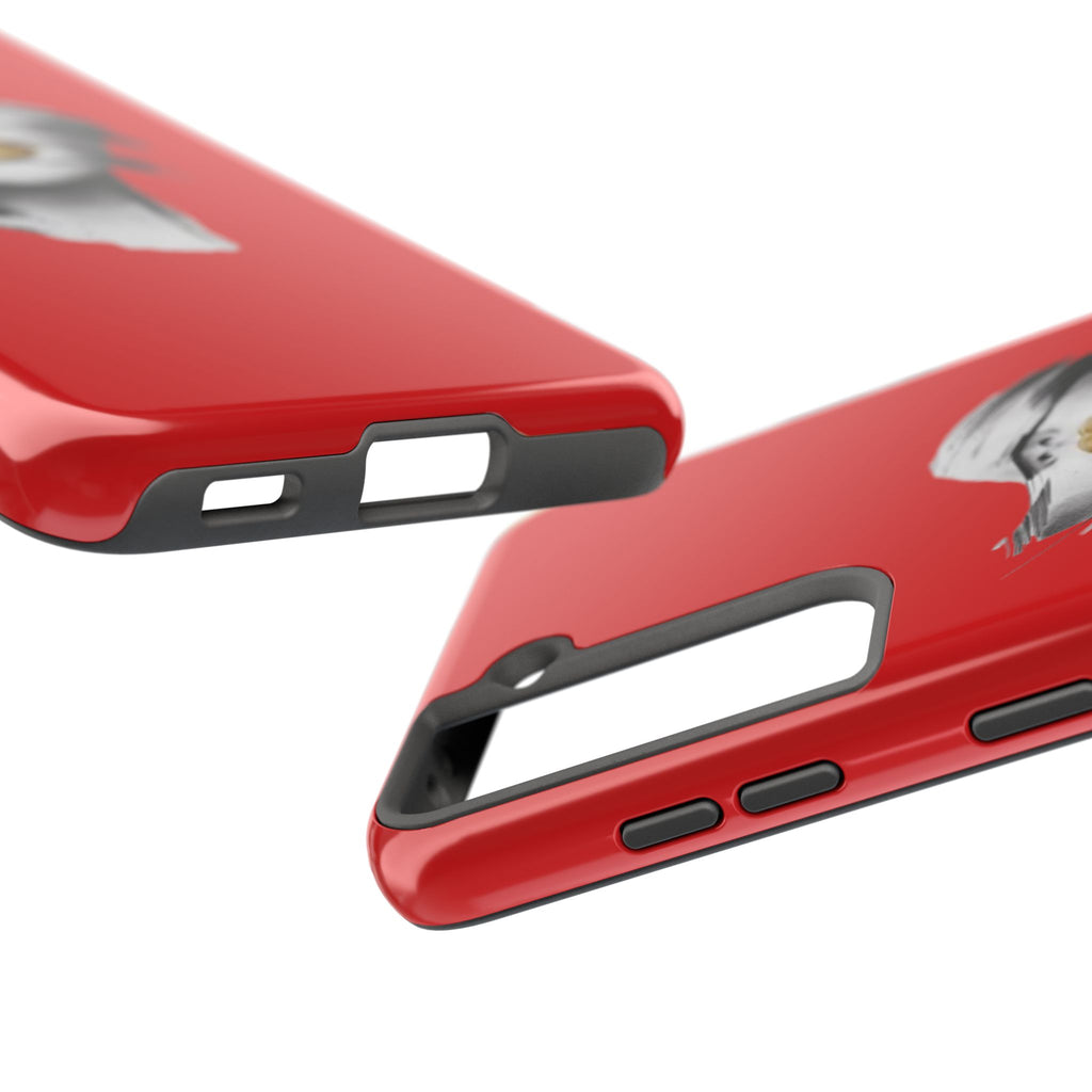 Red Abstract Lips Tough Phone Case — Bold Art Phone Cover for iPhone & Android