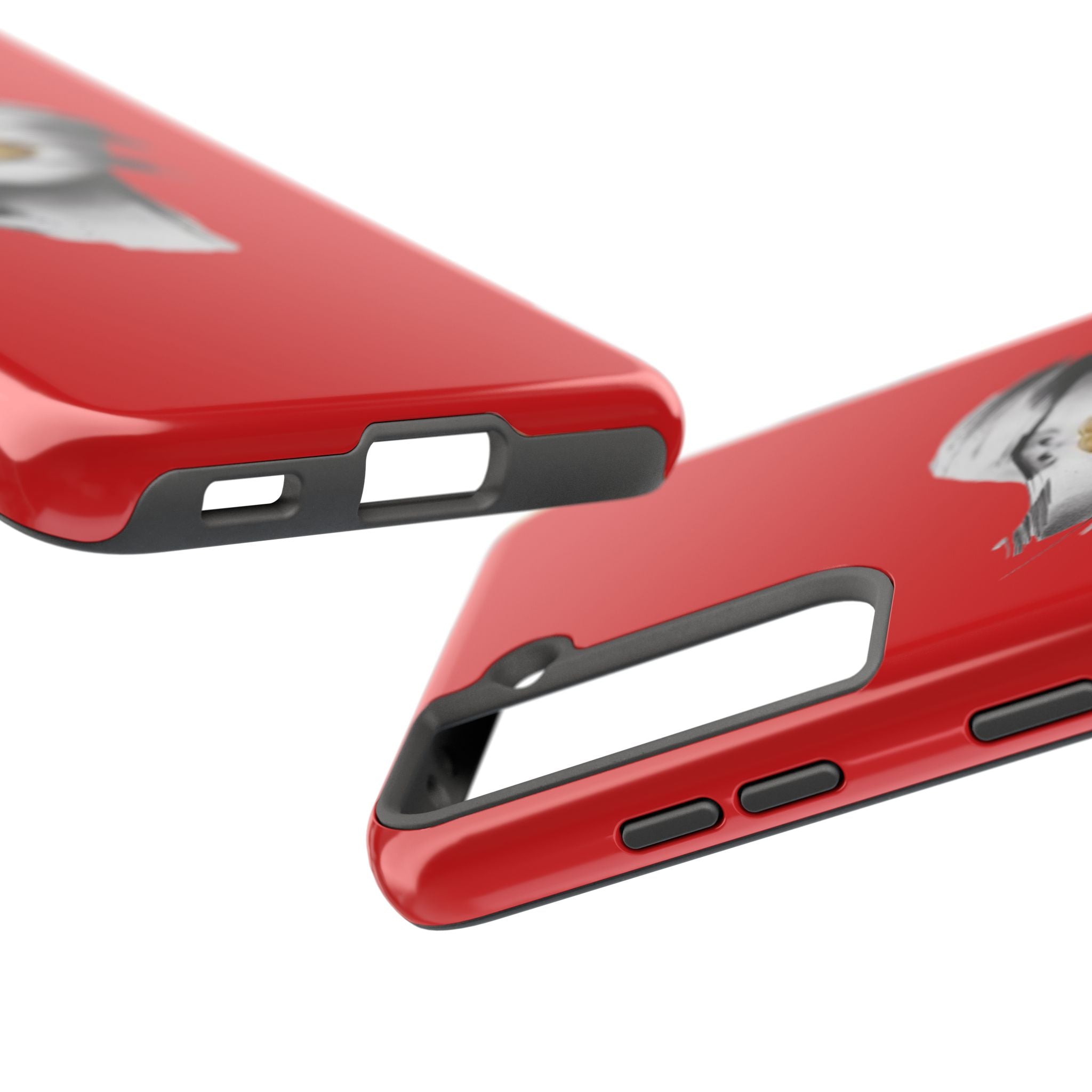 Red Abstract Lips Tough Phone Case — Bold Art Phone Cover for iPhone & Android