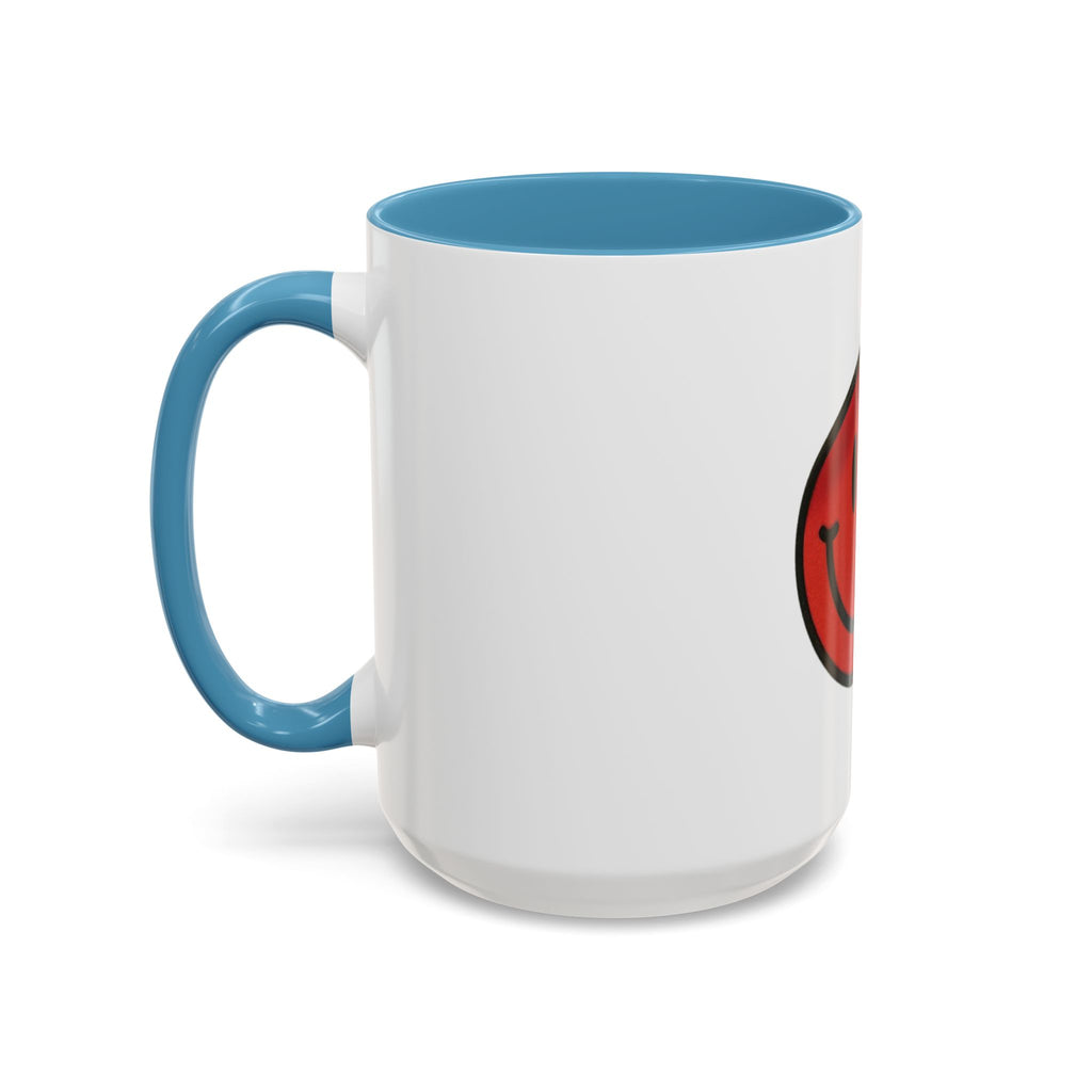 Smiley Face Accent Coffee Mug - Cheerful Gift for Coffee Lovers, Funny Kitchen Decor, Best Gift for Birthdays, Unique Office Mug
