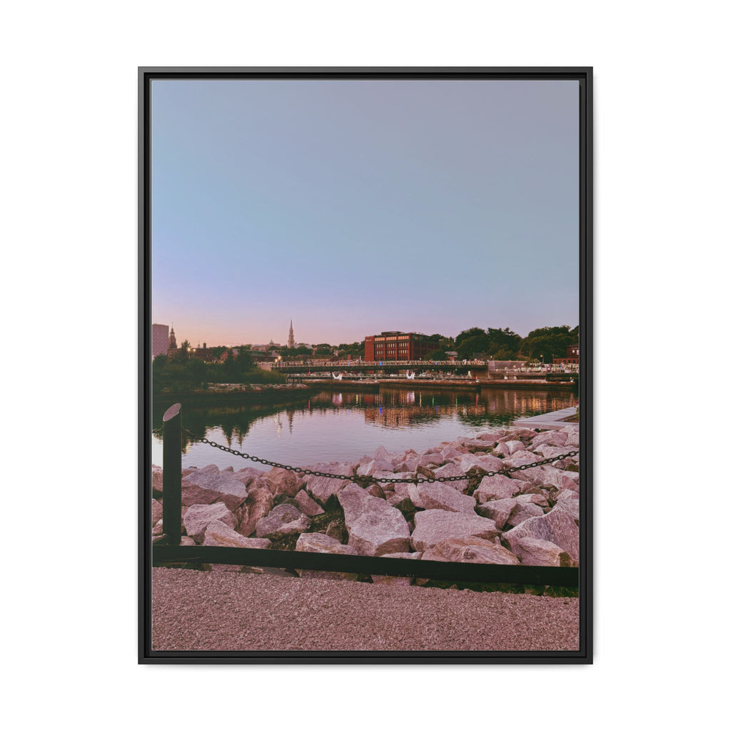 Tranquil Harbor Sunset Wall Art