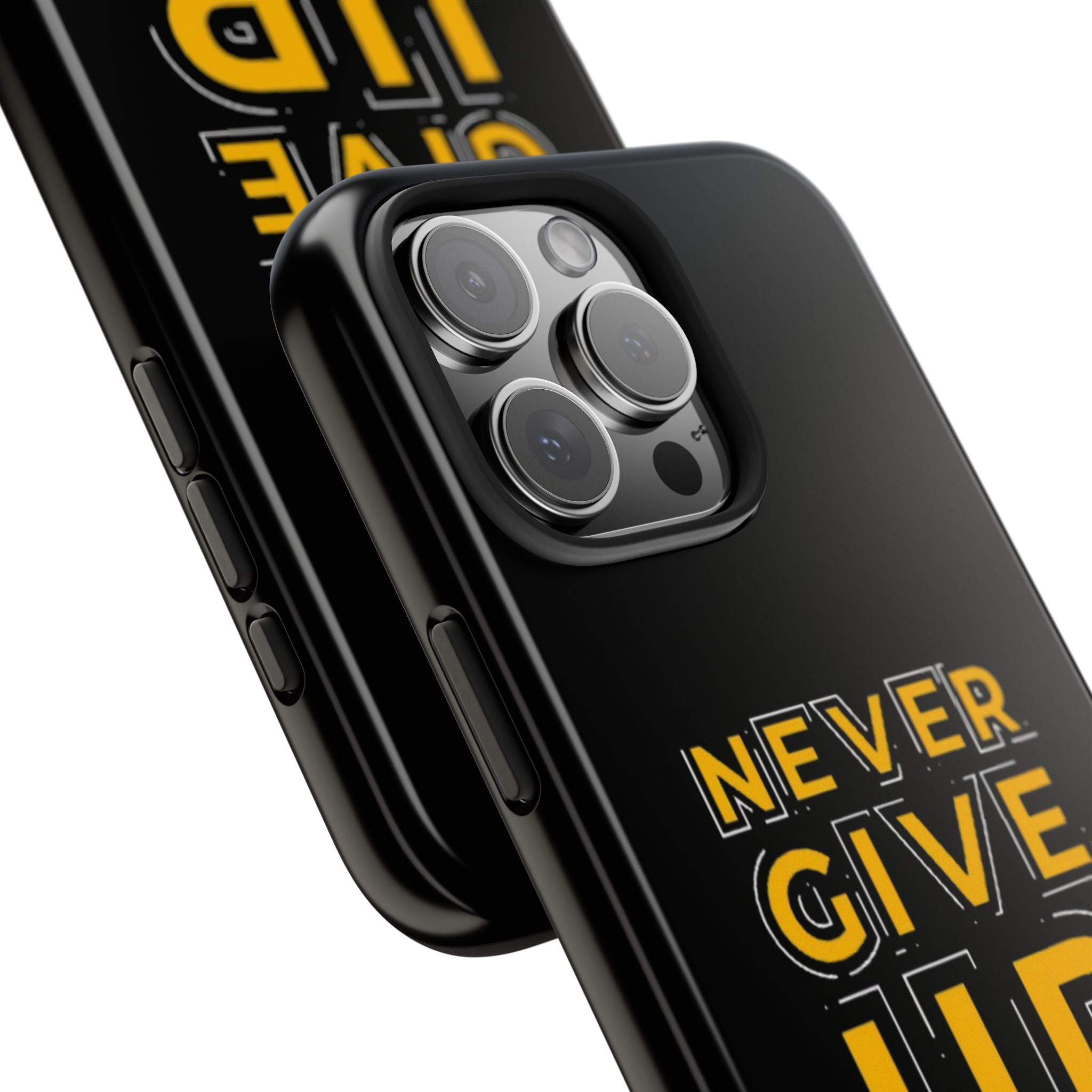 Never Give Up Tough Phone Cases | Motivational Gift for Him or Her, Phone Covers, Inspirational Accessories, Custom Mobile Cases, [...]