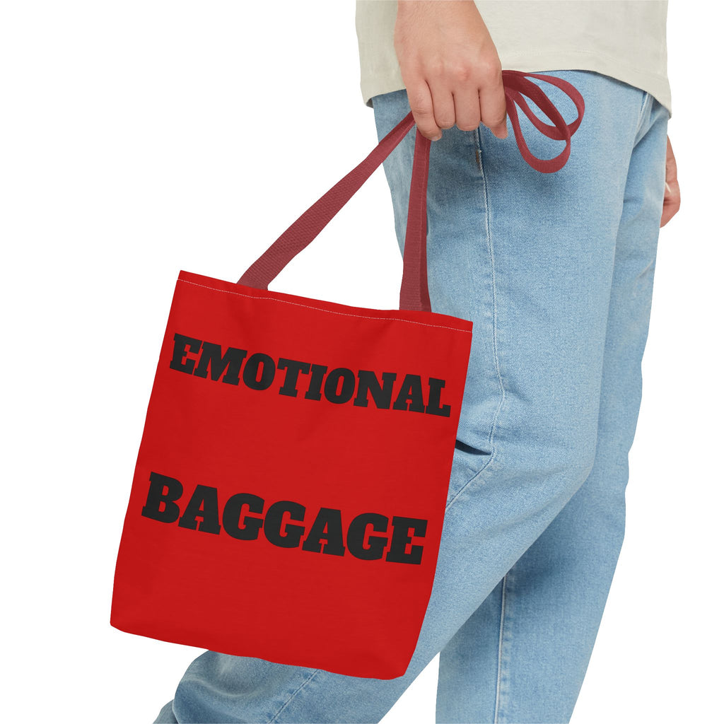 Emotional Baggage Tote Bag — Red Statement Shopper