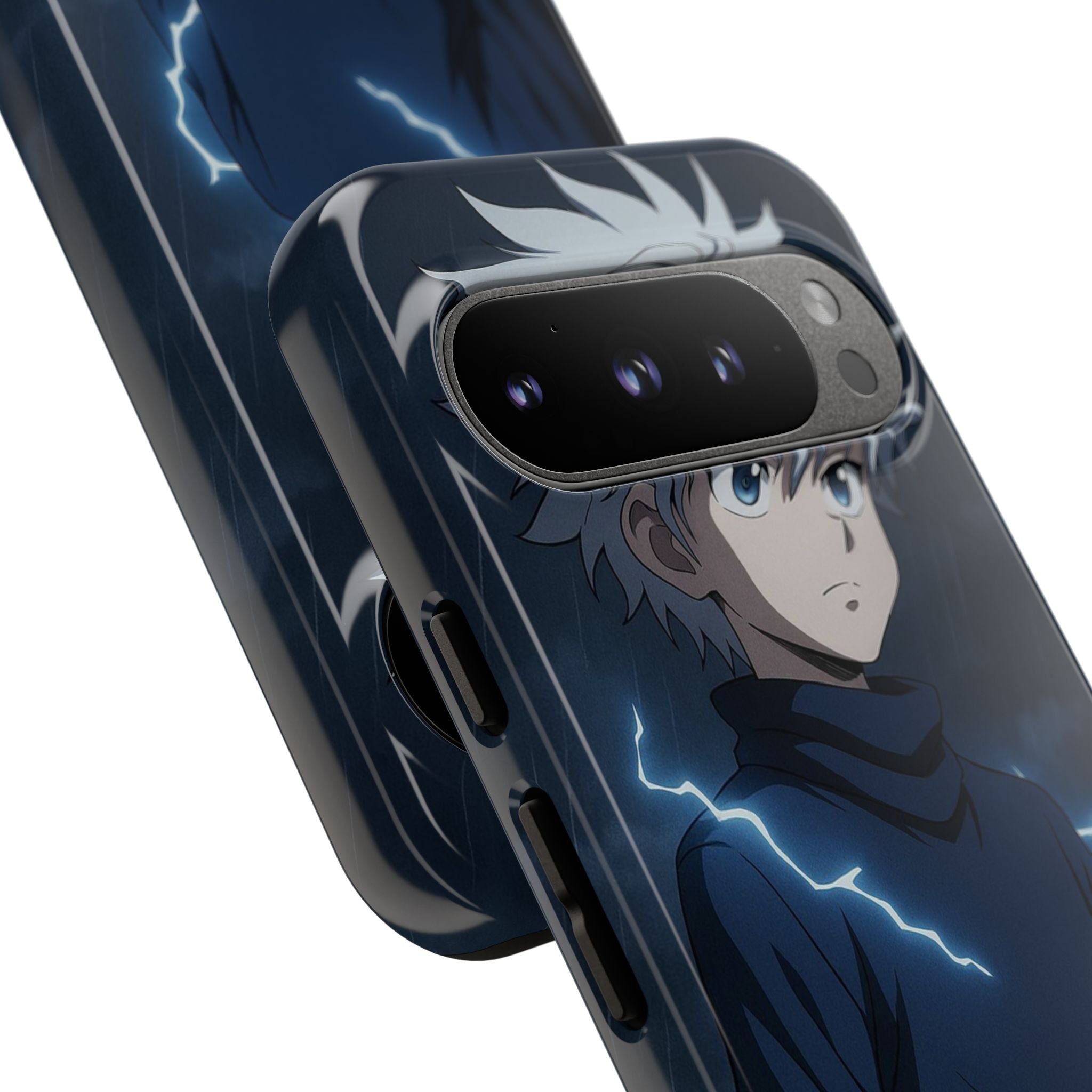 Anime Phone Case Featuring Lightning Design,