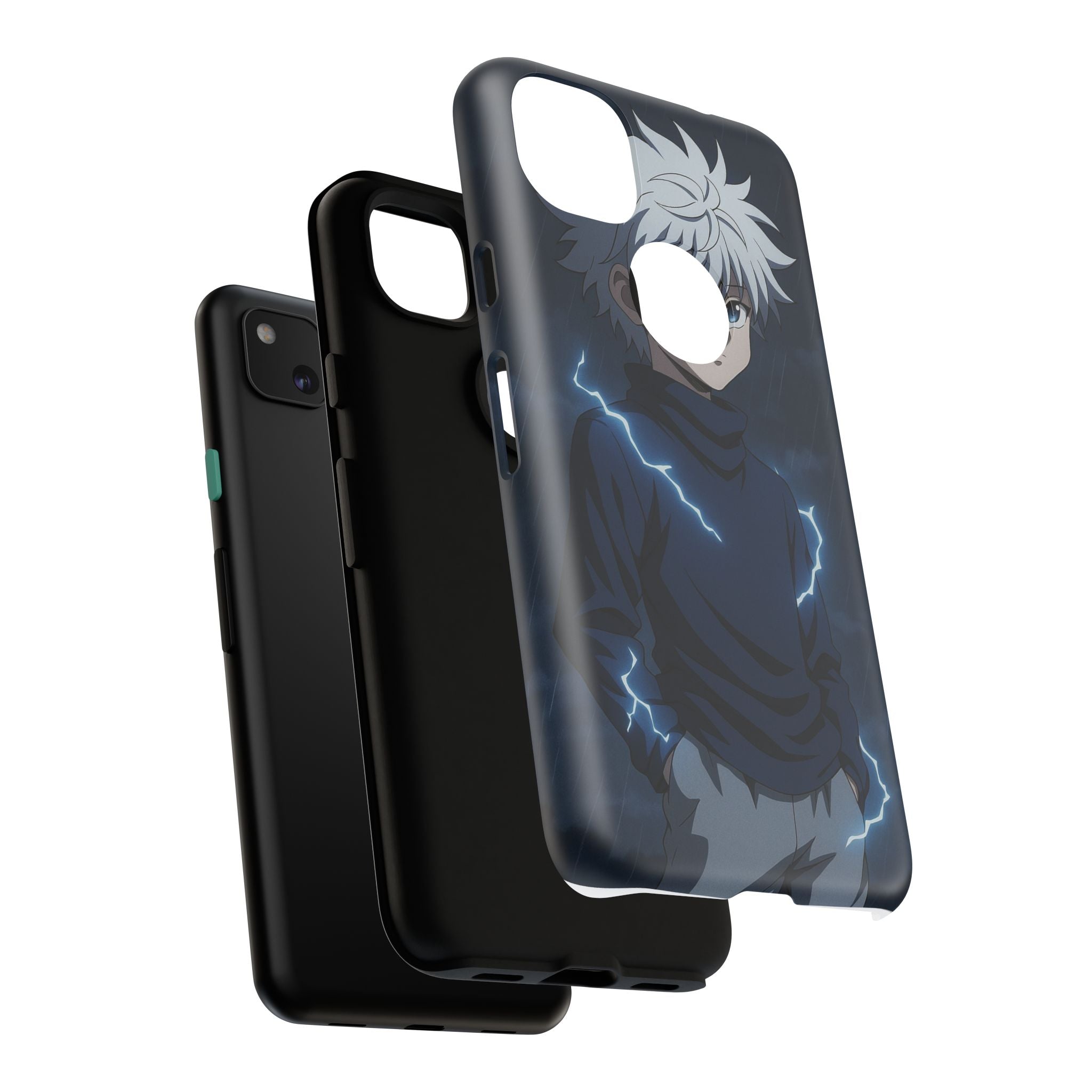 Anime Phone Case Featuring Lightning Design,