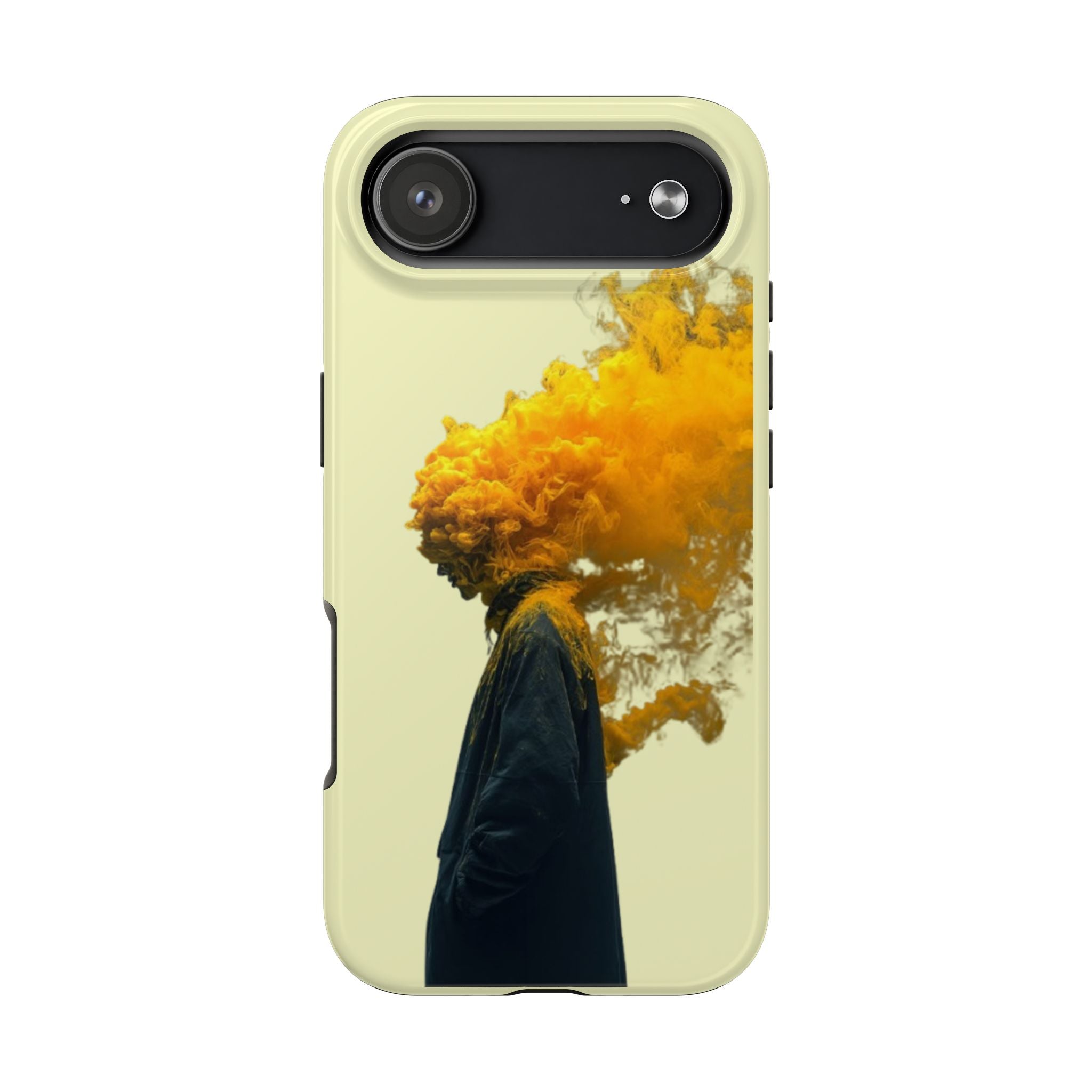Surreal Yellow Smoke Head Protective Cover