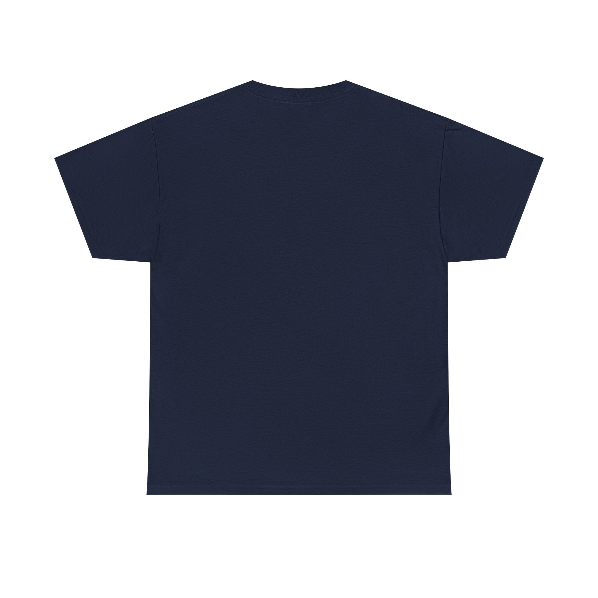 Striped Sweater Balloon Tee — Minimalist Red Balloon Graphic T-Shirt