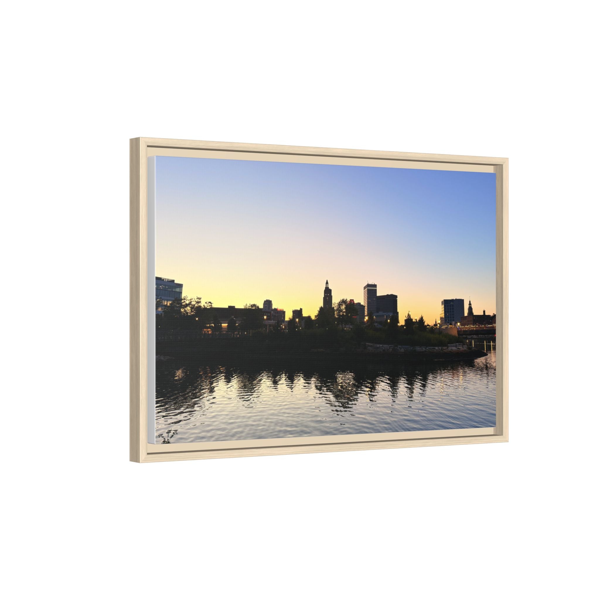City Skyline Sunset Wall Art