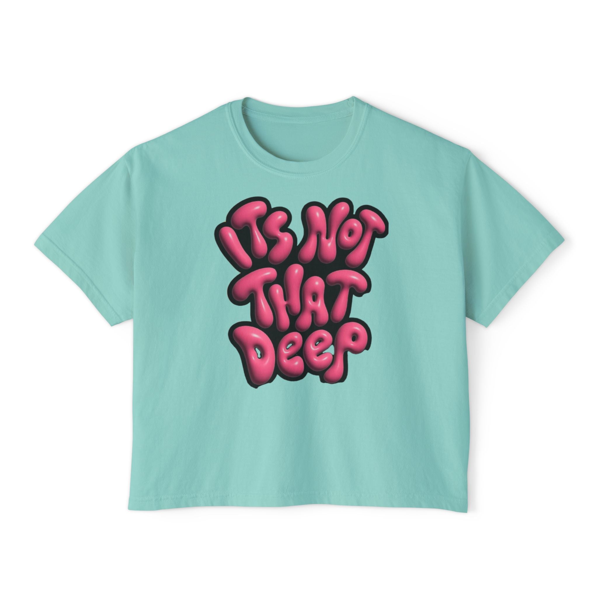 It's Not That Deep Retro Women's Boxy Tee