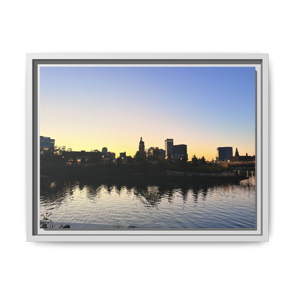 City Skyline Sunset Wall Art