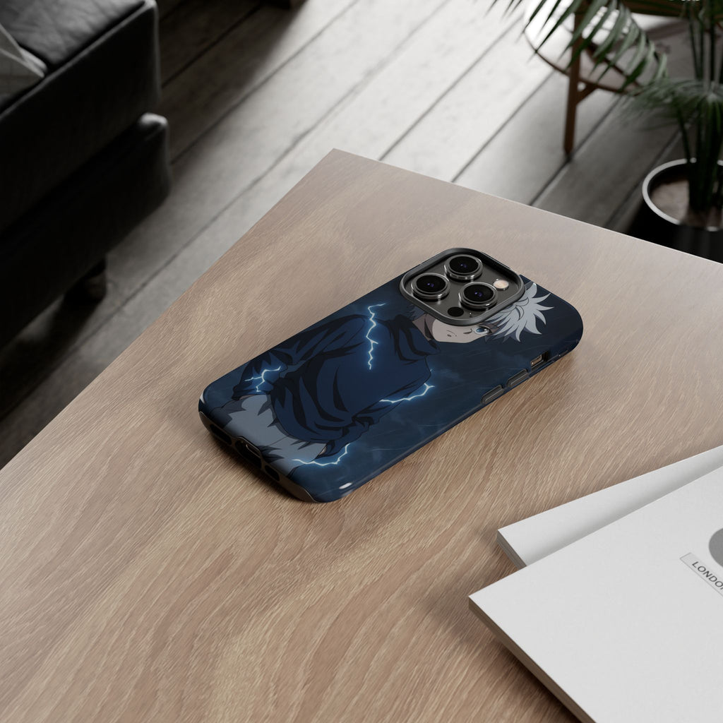 Anime Phone Case Featuring Lightning Design,