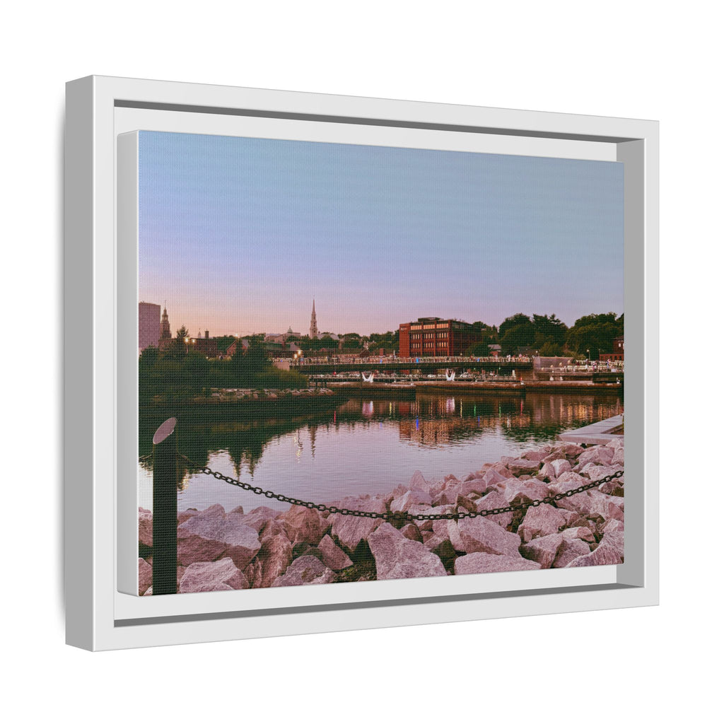 Tranquil Harbor Sunset Wall Art