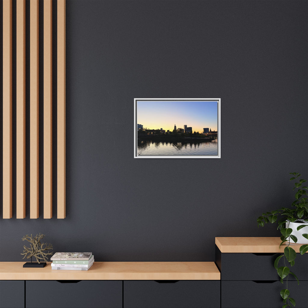 City Skyline Sunset Wall Art