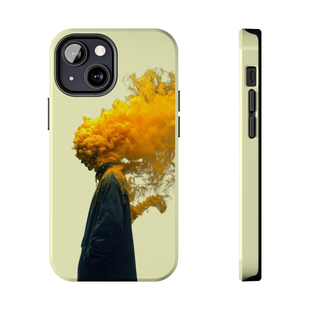 Surreal Yellow Smoke Head Protective Cover
