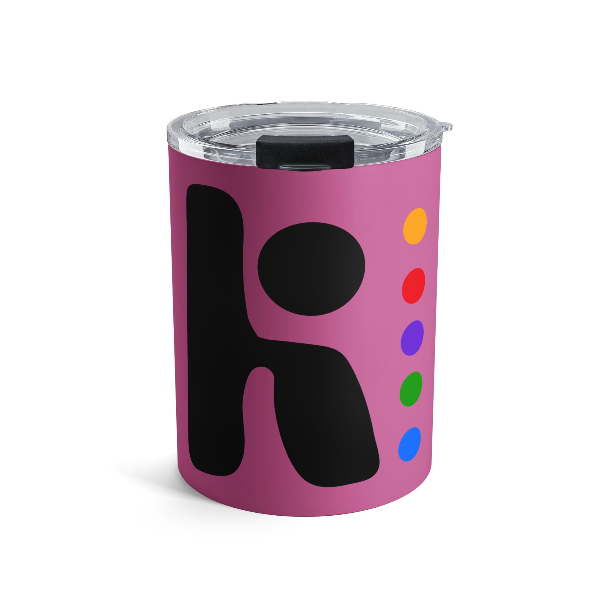 10oz Pink Artist Tumbler with Paint Dot Accent