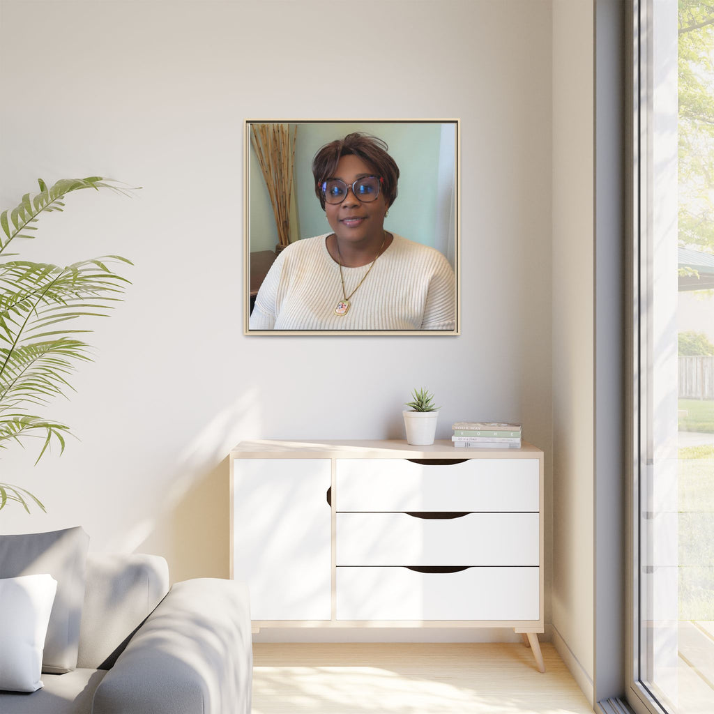 Framed Matte Canvas Portrait Print — Personalized Wall Art Gift