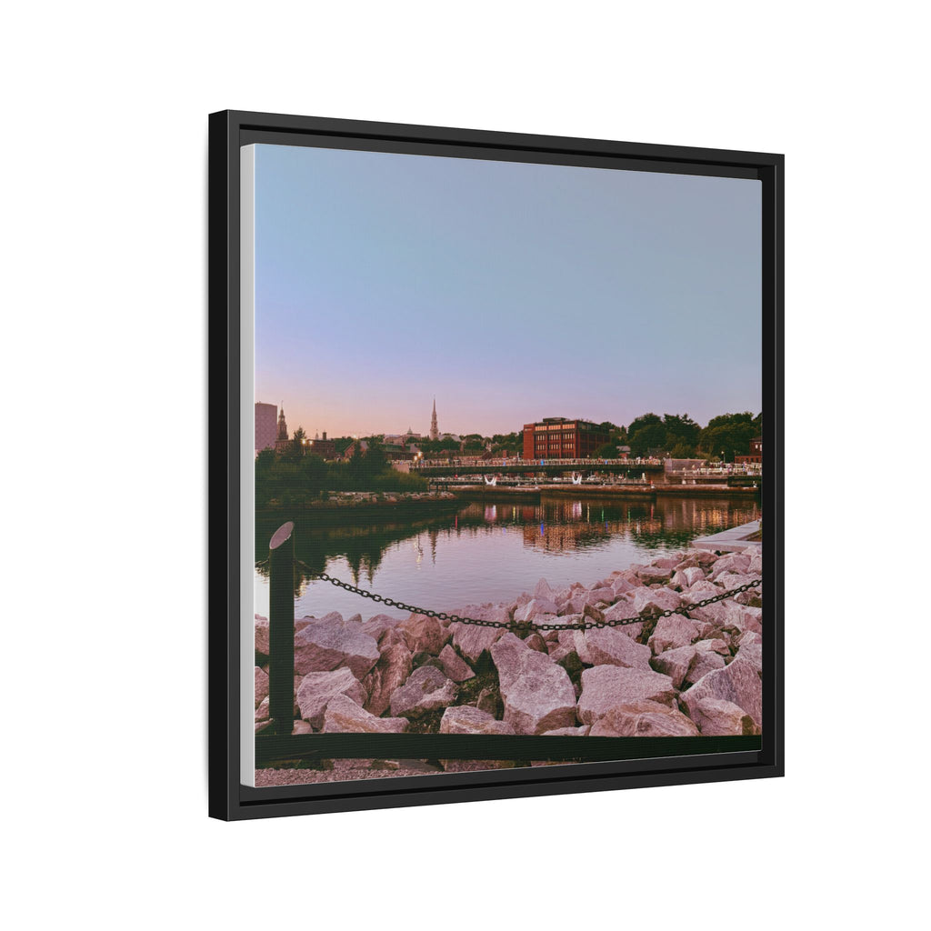 Tranquil Harbor Sunset Wall Art