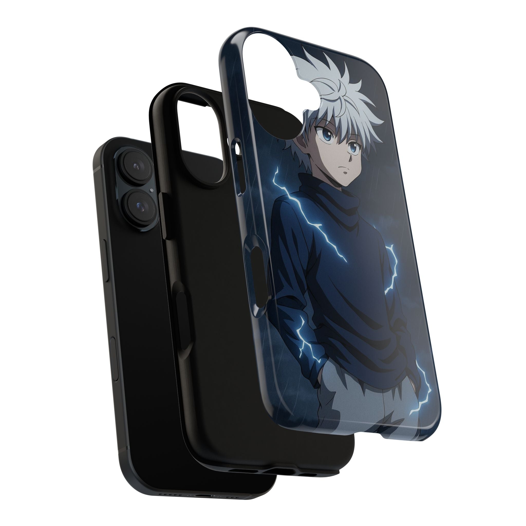 Anime Phone Case Featuring Lightning Design,