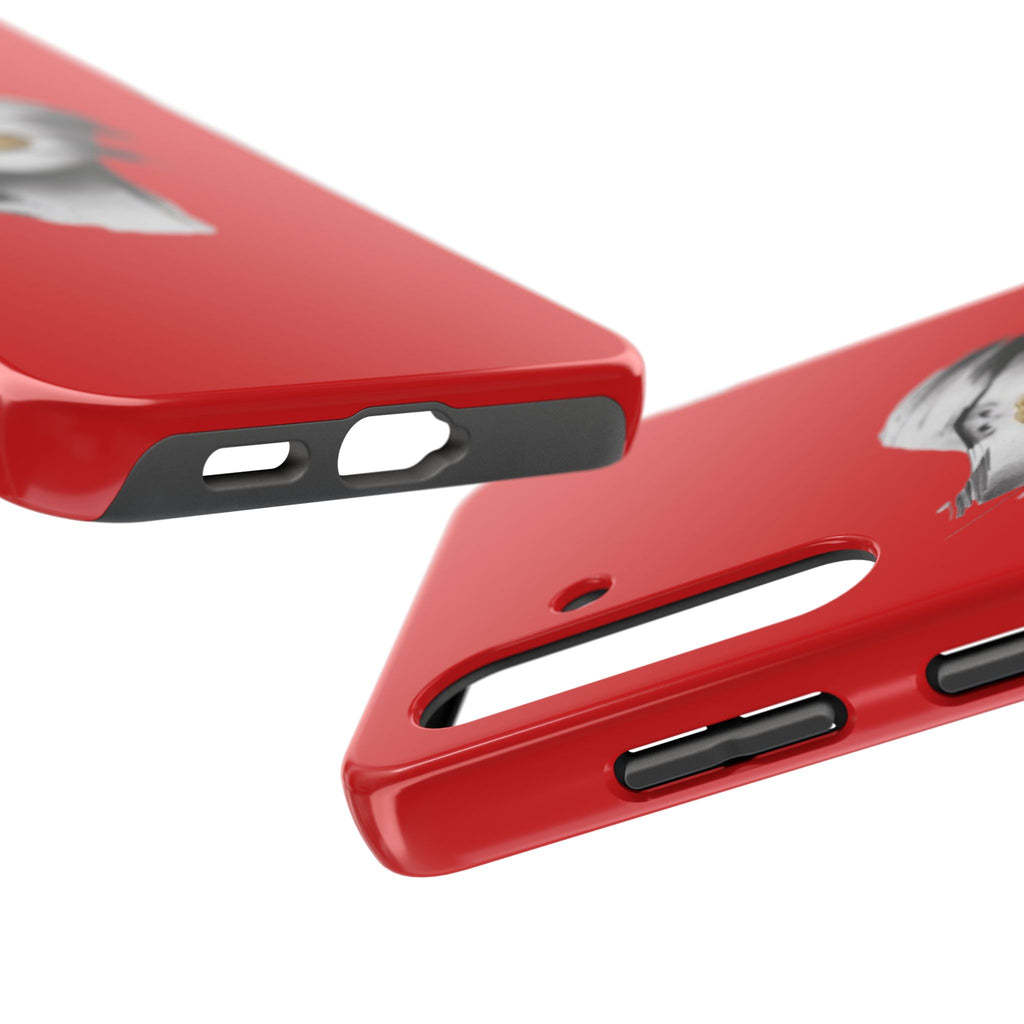 Red Abstract Lips Tough Phone Case — Bold Art Phone Cover for iPhone & Android